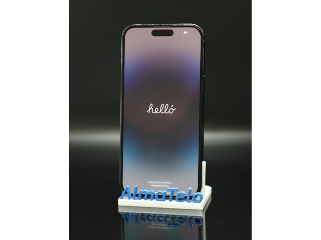 Apple iPhone 14 Pro Max eSIM 256 GB Space Black 100% akku - 12 HÓ GARANCIA