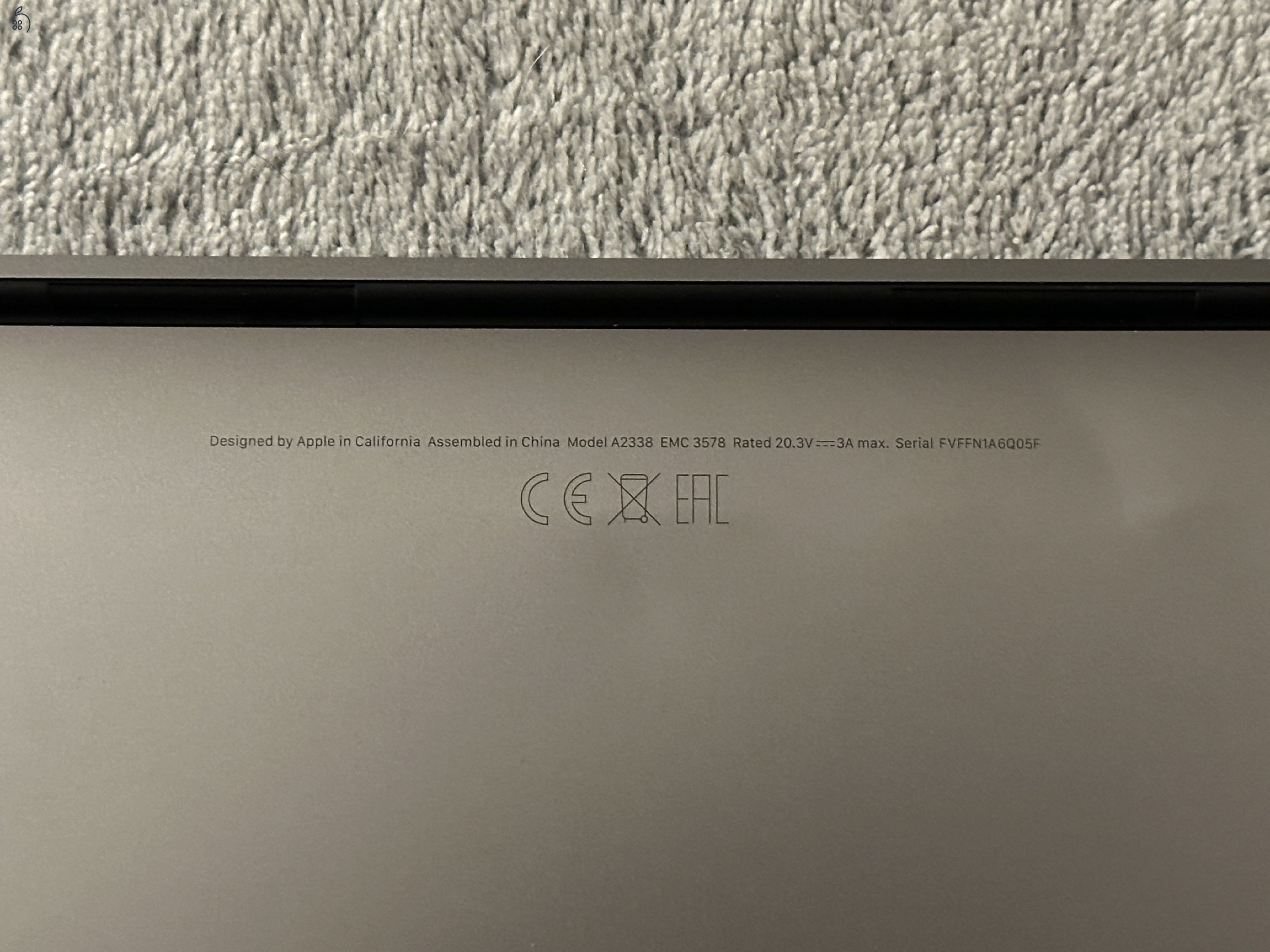 M1, 13”, 512 GB, 2020 modell