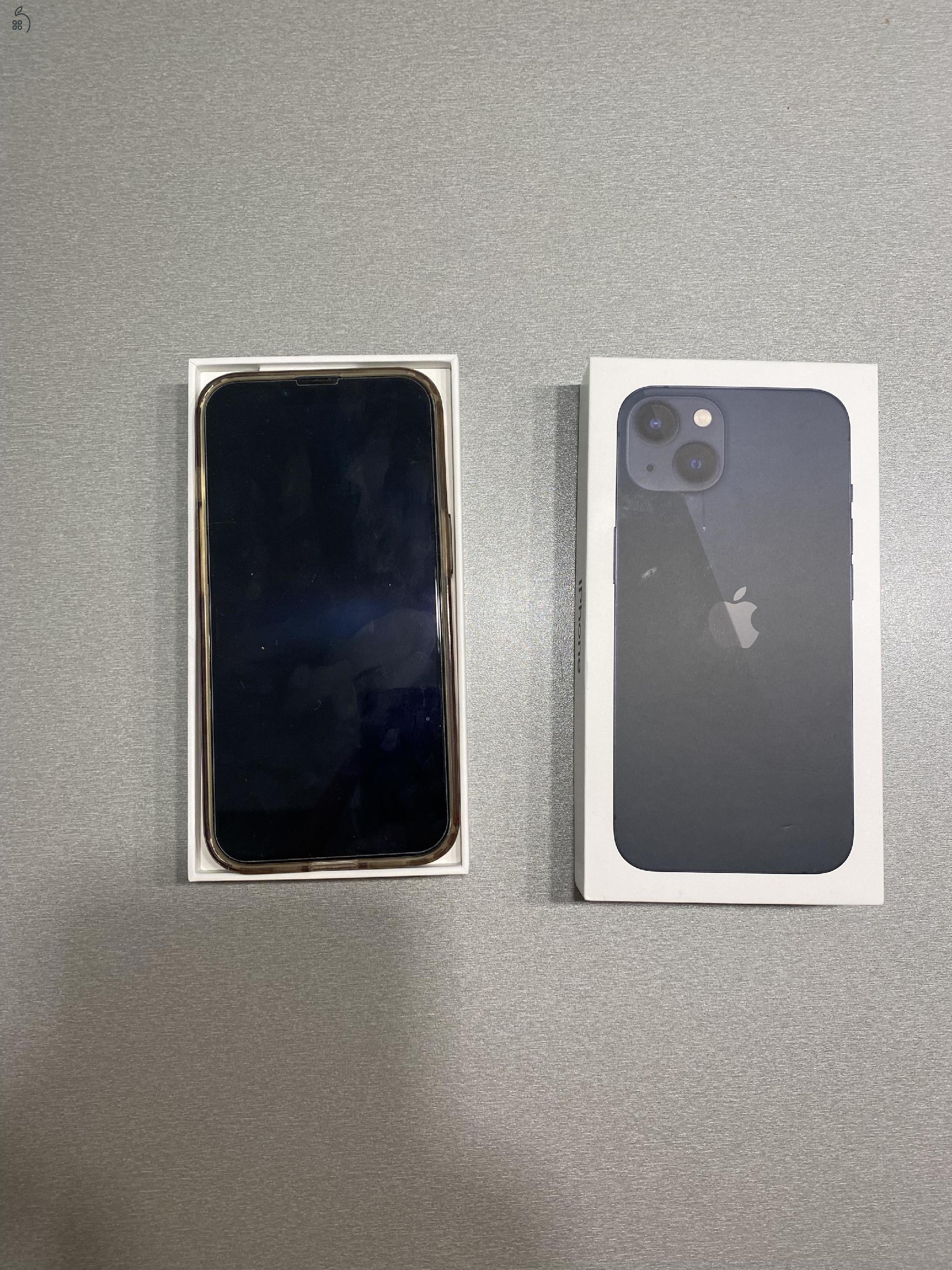 iPhone 13, 128 GB, Független, Újszerű, Fekete