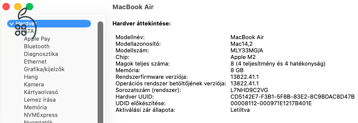 Apple MacBook Air, M2, 13.6