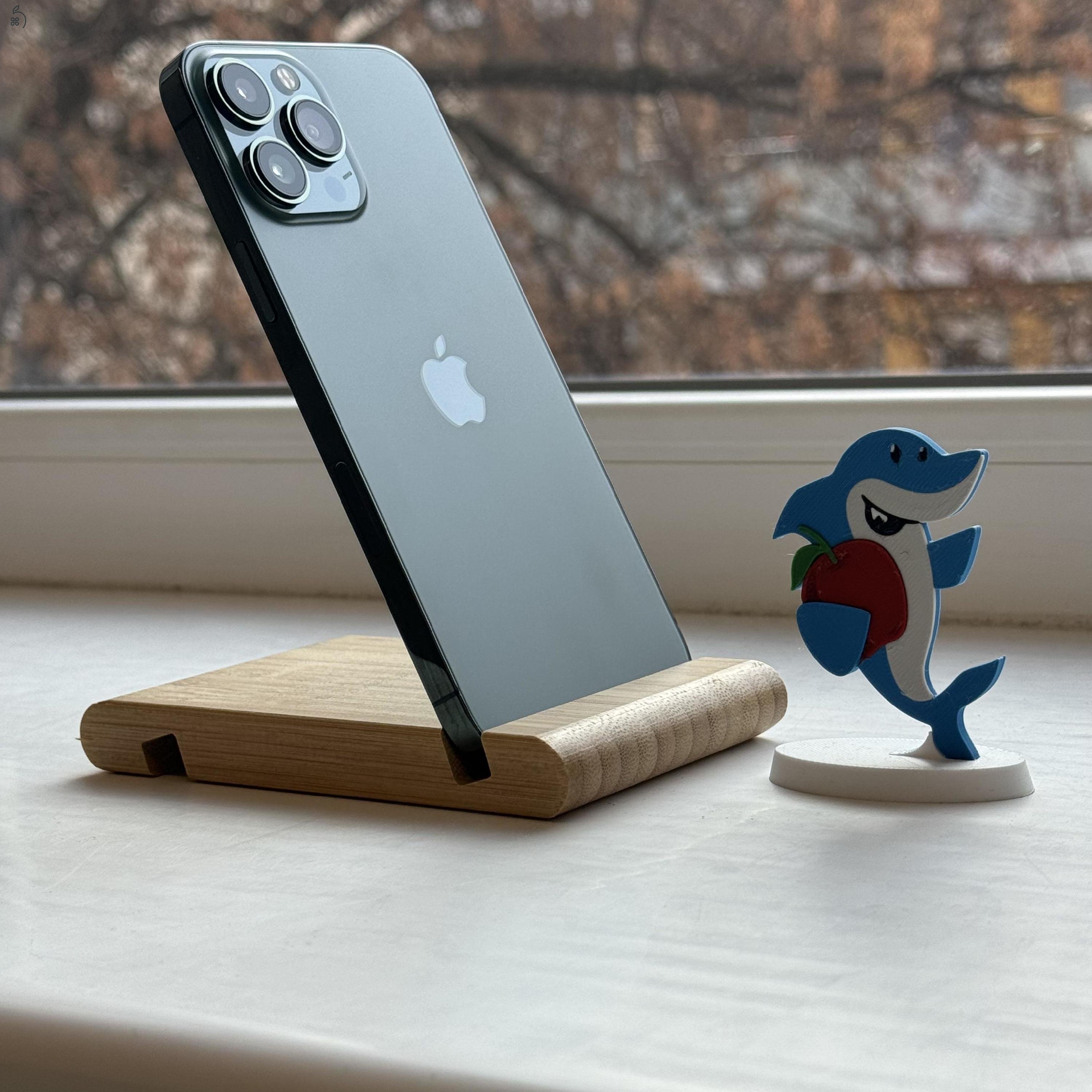 HIBÁTLAN iPhone 13 Pro Max 128GB Alphine Green -1 ÉV GARANCIA - Kártyafüggetlen, MS3722, 100% Akksi