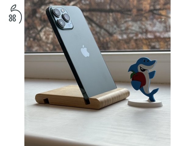 HIBÁTLAN iPhone 13 Pro Max 128GB Alphine Green -1 ÉV GARANCIA - Kártyafüggetlen, MS3722, 100% Akksi