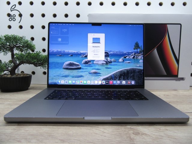 Apple MacBook Pro 16” (2021, M1 Pro) – Liquid Retina XDR + ProMotion 120 Hz, akár 21 óra – 16 GB RAM – 512 GB SSD – Használt, megkímélt – 581 ciklus / 86% akku – 3 hónap garancia