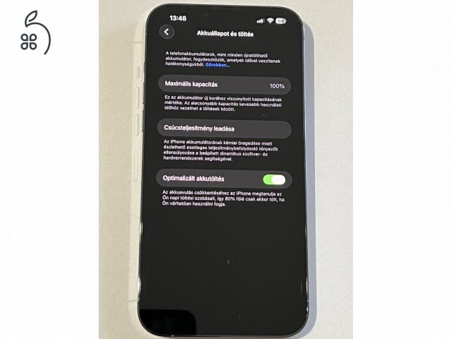 iPhone 13 Pro Max 128GB Sierra Blue független 100% Akku