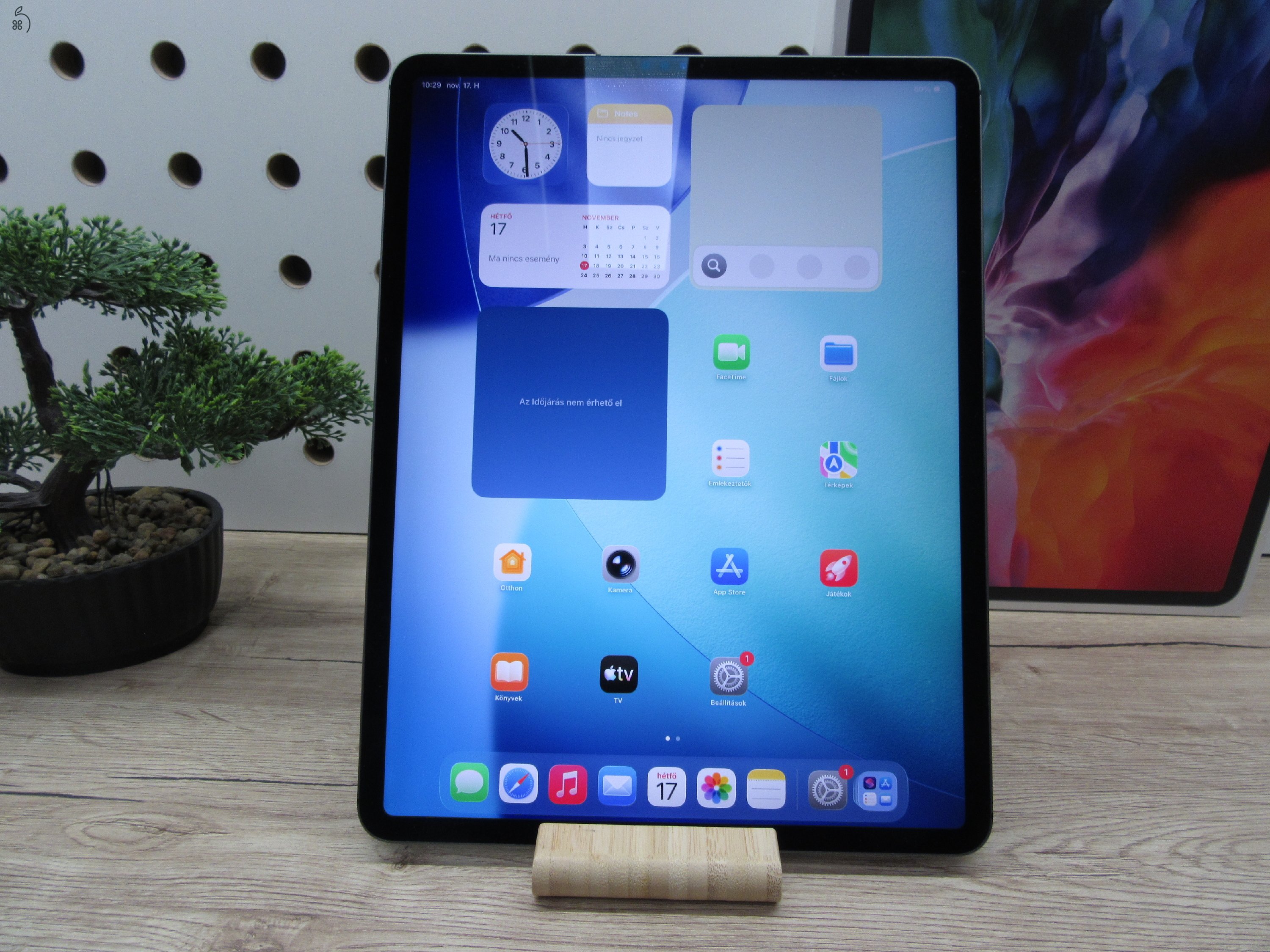Apple iPad Pro 12,9” (4th gen, 2020) – Liquid Retina, ProMotion 120 Hz, USB-C – Wi-Fi + Cellular – 256 GB – Használt, karcmentes – 3 hónap garancia