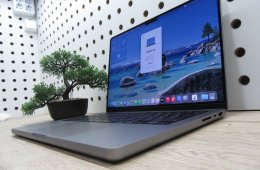 Apple MacBook Pro 14” (2021, M1 Pro) – Liquid Retina XDR + ProMotion 120 Hz, akár 17 óra – 32 GB RAM – 500 GB SSD – Használt, karcmentes – 305 ciklus / 84% akku – 3 hónap garancia