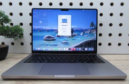 Apple MacBook Pro 14” (2021, M1 Pro) – Liquid Retina XDR + ProMotion 120 Hz, akár 17 óra – 16 GB RAM – 1 TB SSD – Használt, karcmentes – ~86% akku – 3 hónap garancia