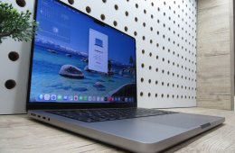 Apple MacBook Pro 14” (2021, M1 Pro) – Liquid Retina XDR + ProMotion 120 Hz, akár 17 óra – 16 GB RAM – 1 TB SSD – Használt, karcmentes – ~86% akku – 3 hónap garancia