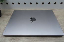 Apple MacBook Pro 14” (2021, M1 Pro) – Liquid Retina XDR + ProMotion 120 Hz, akár 17 óra – 16 GB RAM – 1 TB SSD – Használt, karcmentes – ~86% akku – 3 hónap garancia