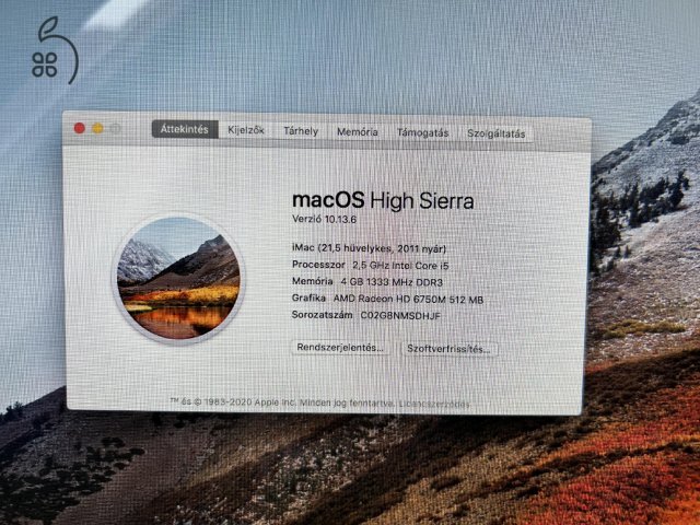 Apple iMac 2011 2,5 GHz  i5