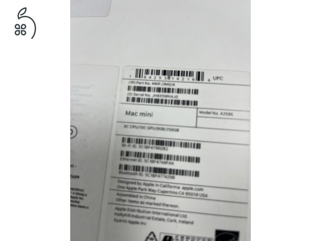 Apple MacMini M2 8G/256GB Garanciával, üzletből