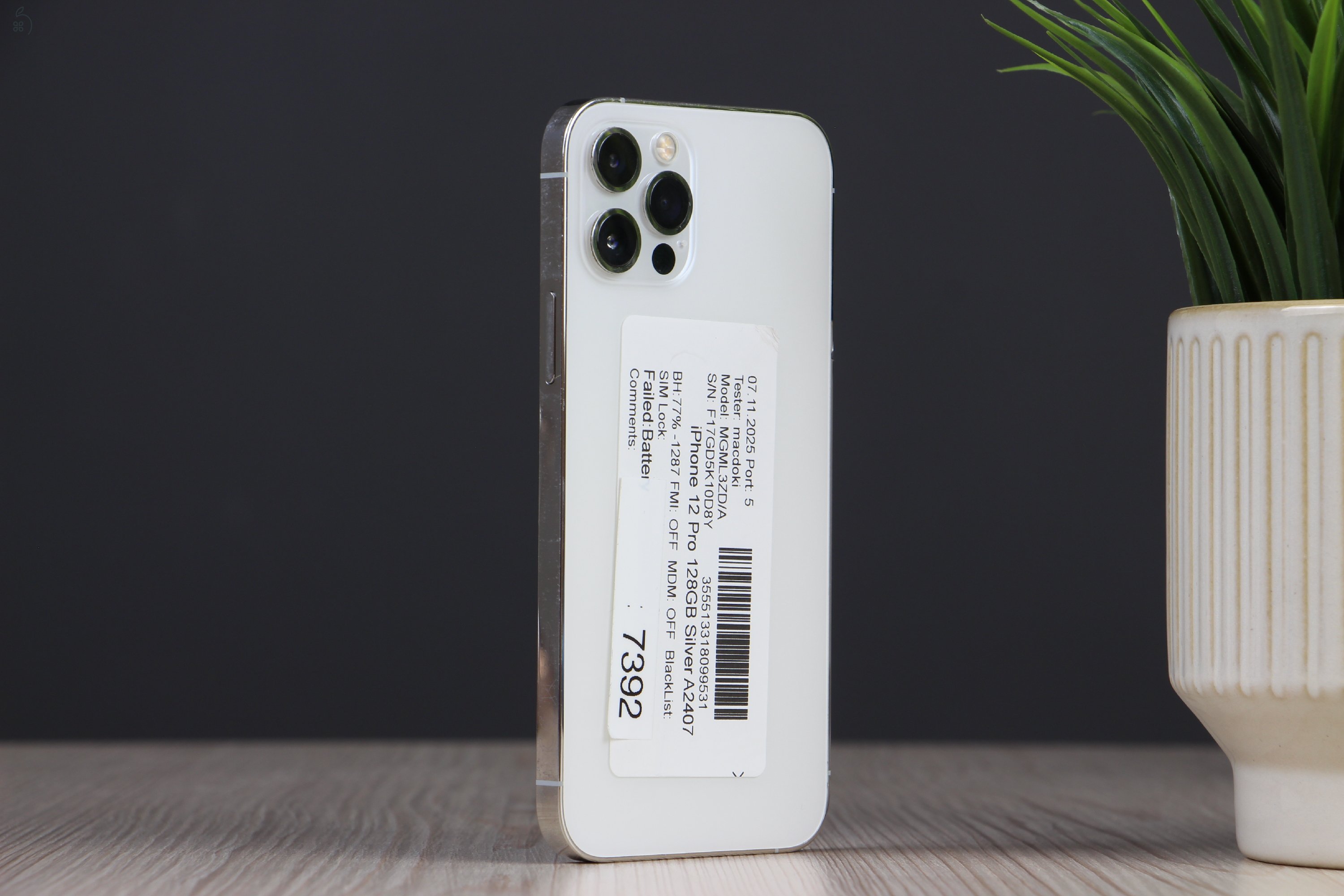 Apple iPhone 12 Pro 128GB Silver C+ US-7392