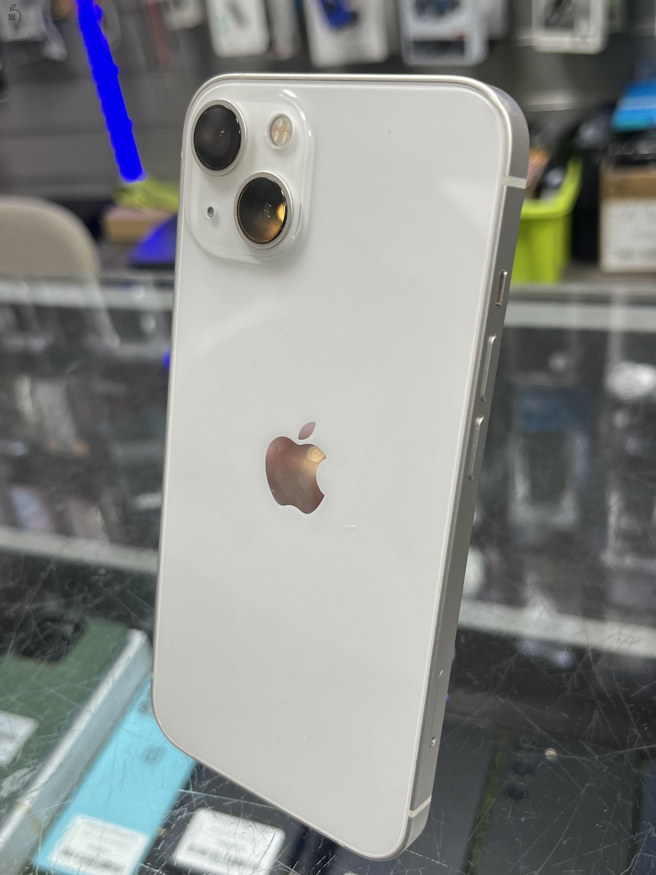 Iphone 13 128GB Fehér, 100% Új Akkuval, Garanciával, Üzletből