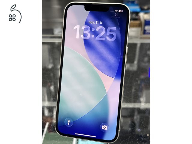 Iphone 13 128GB Fehér, 100% Új Akkuval, Garanciával, Üzletből