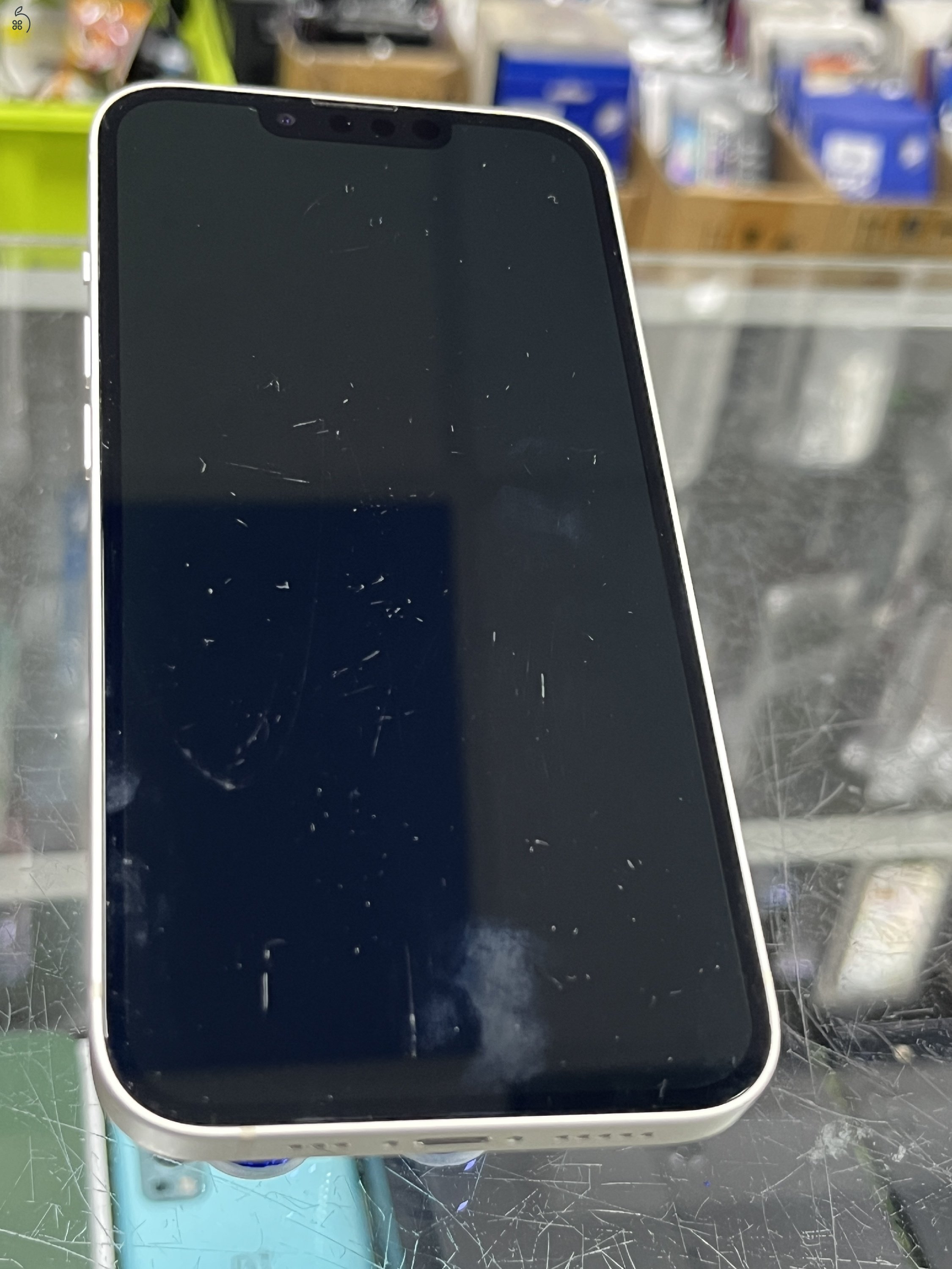 Iphone 13 128GB Fehér, 100% Új Akkuval, Garanciával, Üzletből