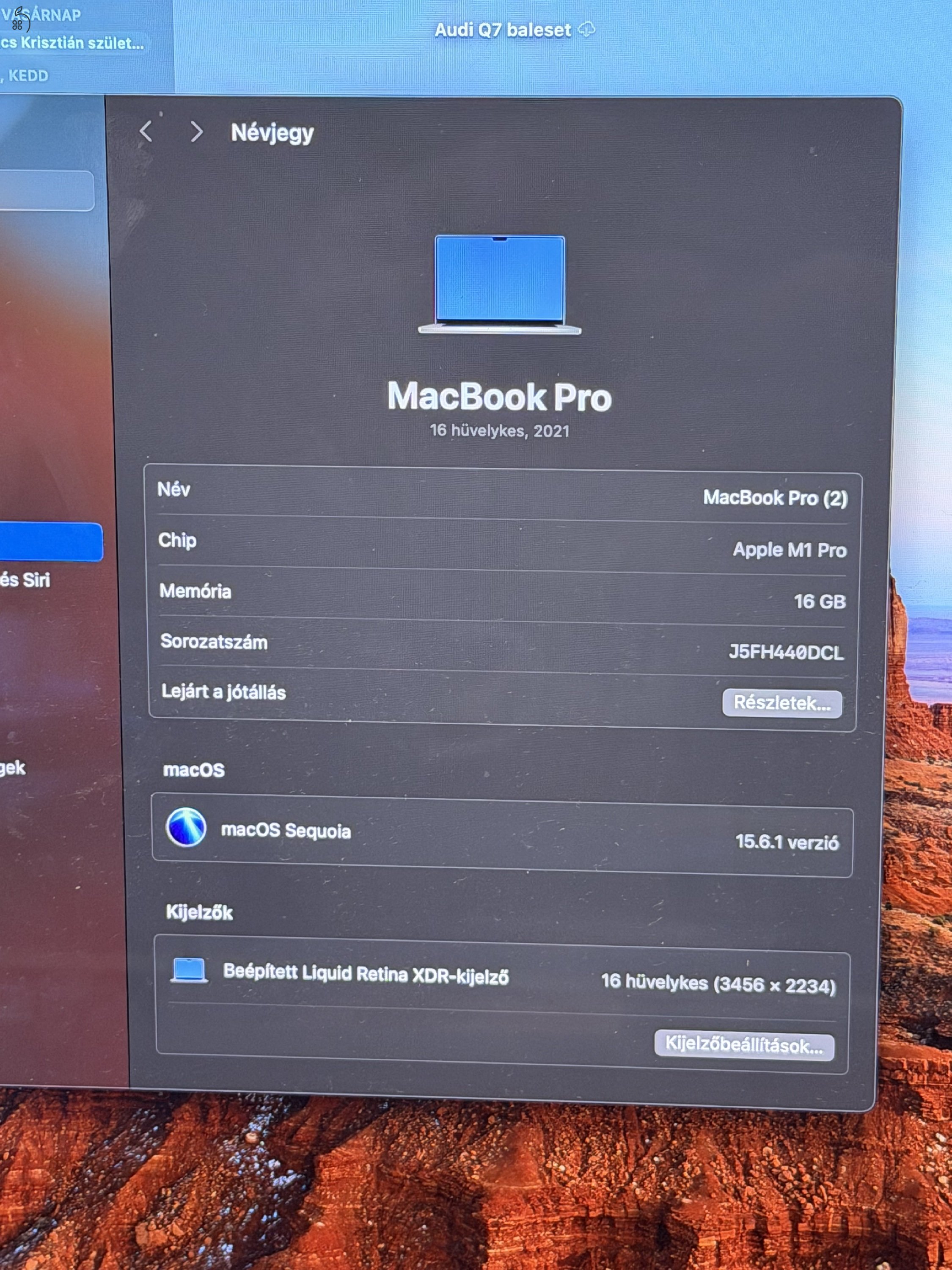 MacBook Pro 16” M1 