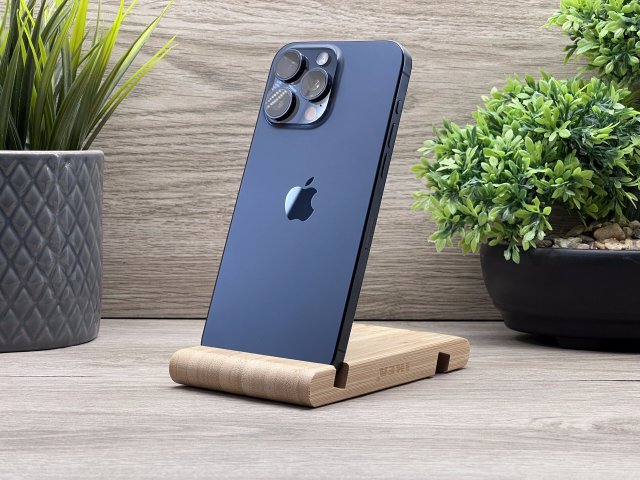 iPhone 15 Pro Max Blue Titanium 256GB 2 ÉV Garanciával Számlával 93% Akku