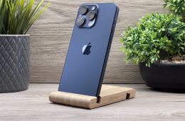 iPhone 15 Pro Max Blue Titanium 256GB 2 ÉV Garanciával Számlával 93% Akku