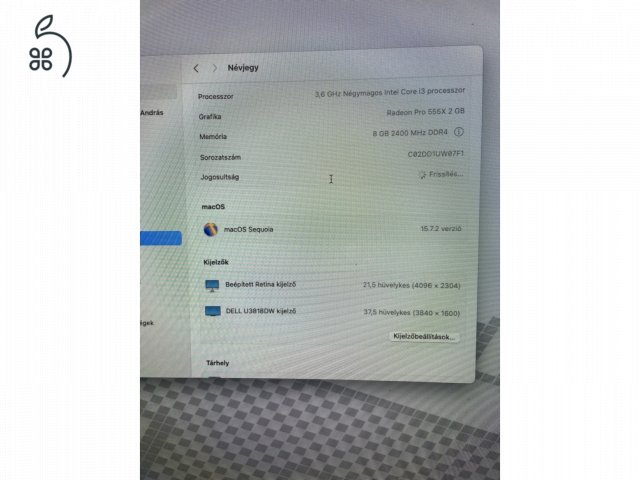 Megkímélt iMac 2019 21.5