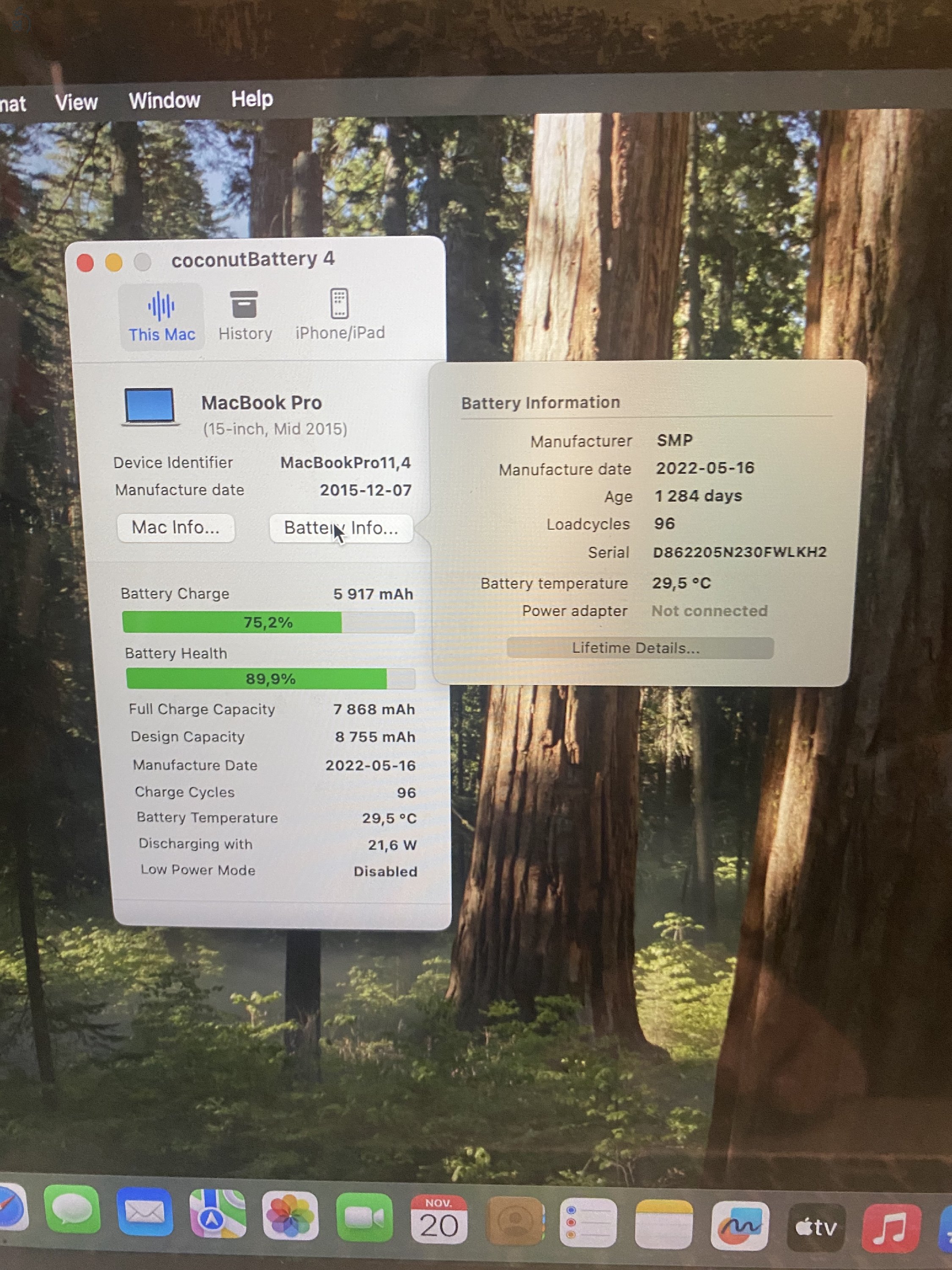 MacBook Pro Mid 2015 újszerű akkumulátorral