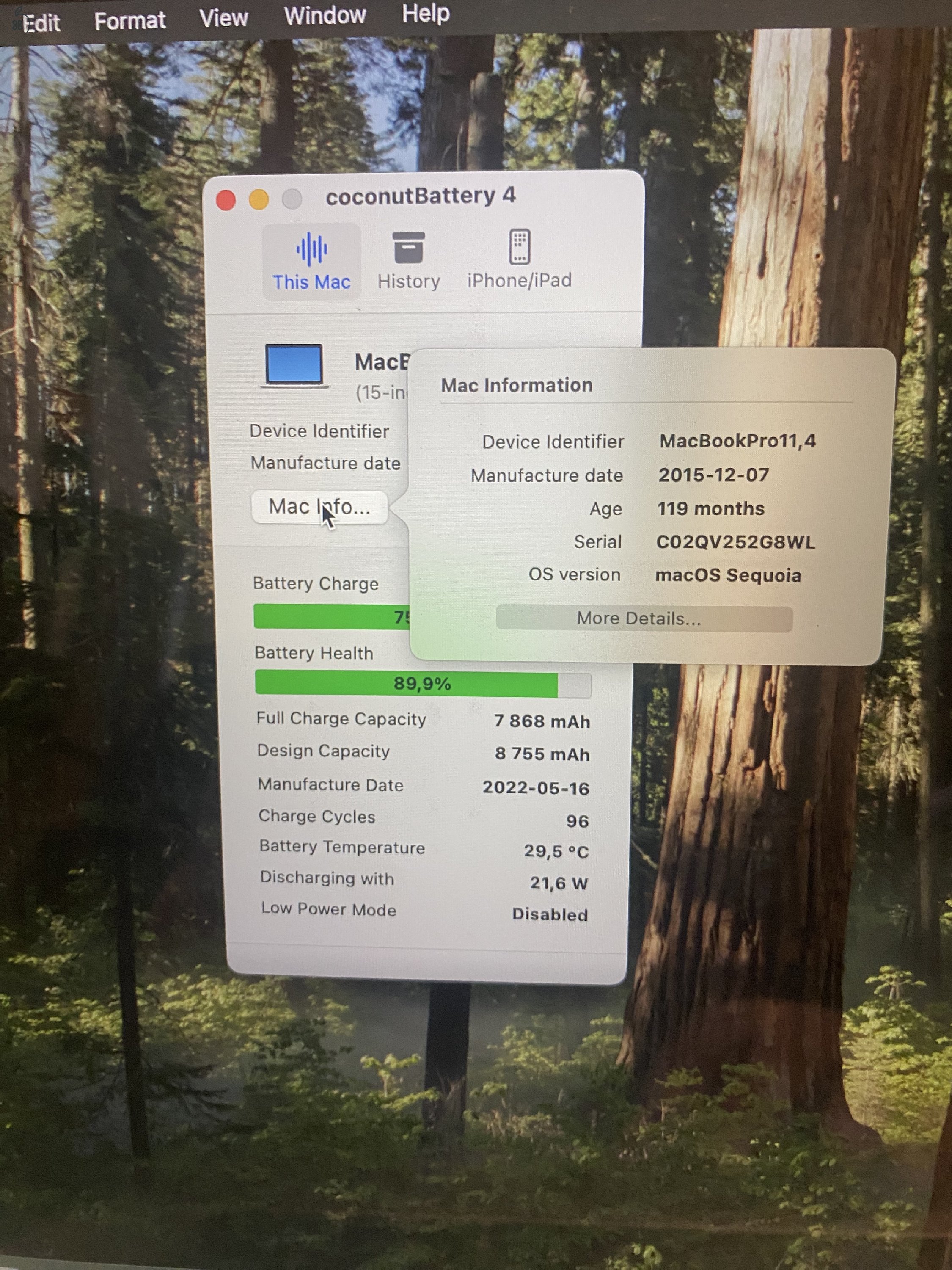 MacBook Pro Mid 2015 újszerű akkumulátorral