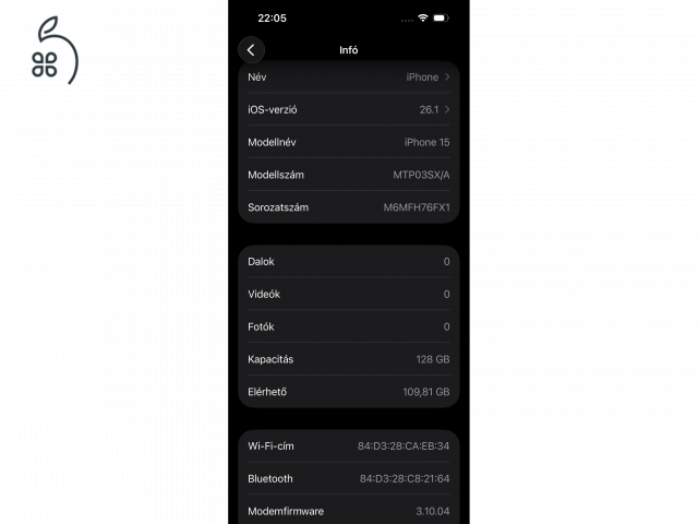 Iphone 15 128 GB black