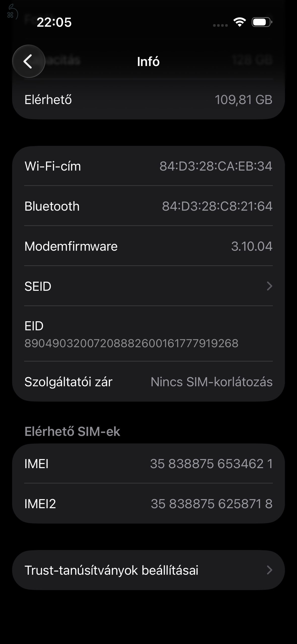 Iphone 15 128 GB black