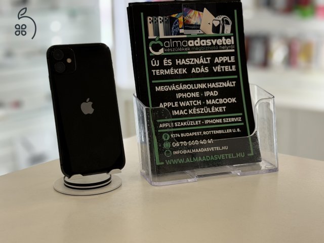 iPhone 11 64GB Független Használt/1-3 hónap gar./Akku 100%/p4586