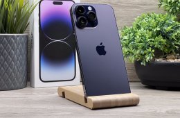 iPhone 14 Pro Max Deep Purple 256GB 2 ÉV Garanciával Számlával 90% Akku