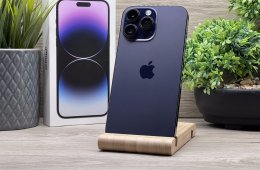 iPhone 14 Pro Max Deep Purple 256GB 2 ÉV Garanciával Számlával 90% Akku