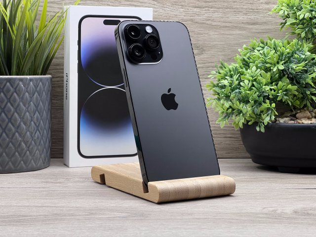 Hibátlan iPhone 14 Pro Max Space Black 256GB 2 ÉV Garanciával Számlával 90% Akku