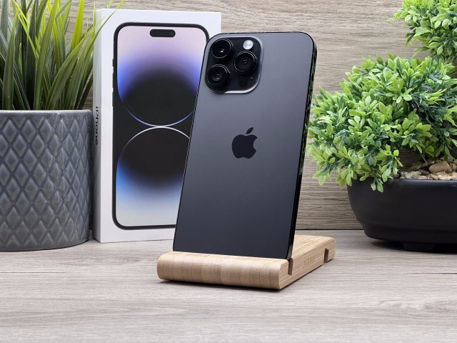 Hibátlan iPhone 14 Pro Max Space Black 256GB 2 ÉV Garanciával Számlával 90% Akku