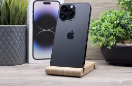 Hibátlan iPhone 14 Pro Max Space Black 256GB 2 ÉV Garanciával Számlával 90% Akku