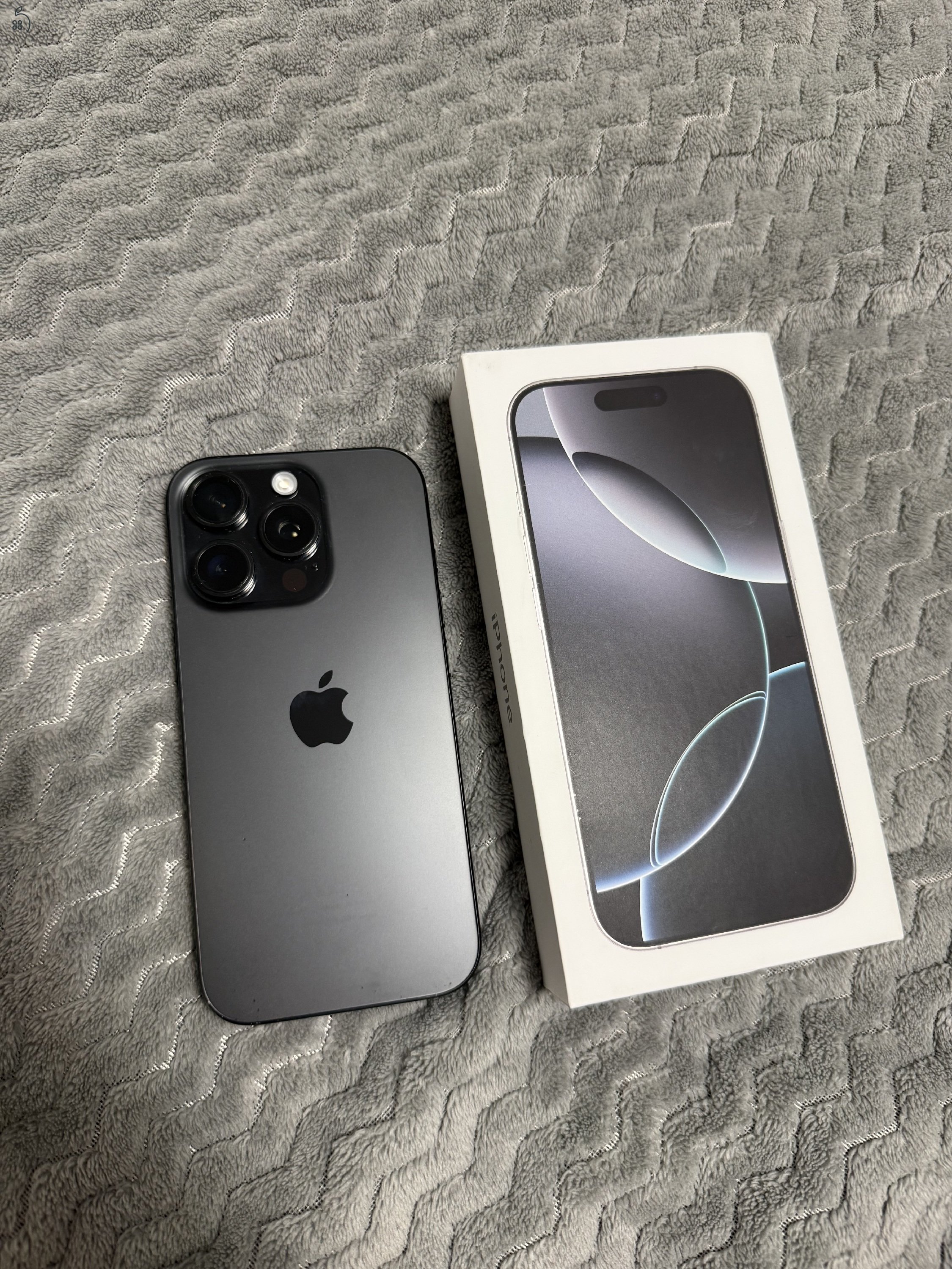 iPhone 16 Pro 128 gb Black Titanium GARANCIÁLIS!