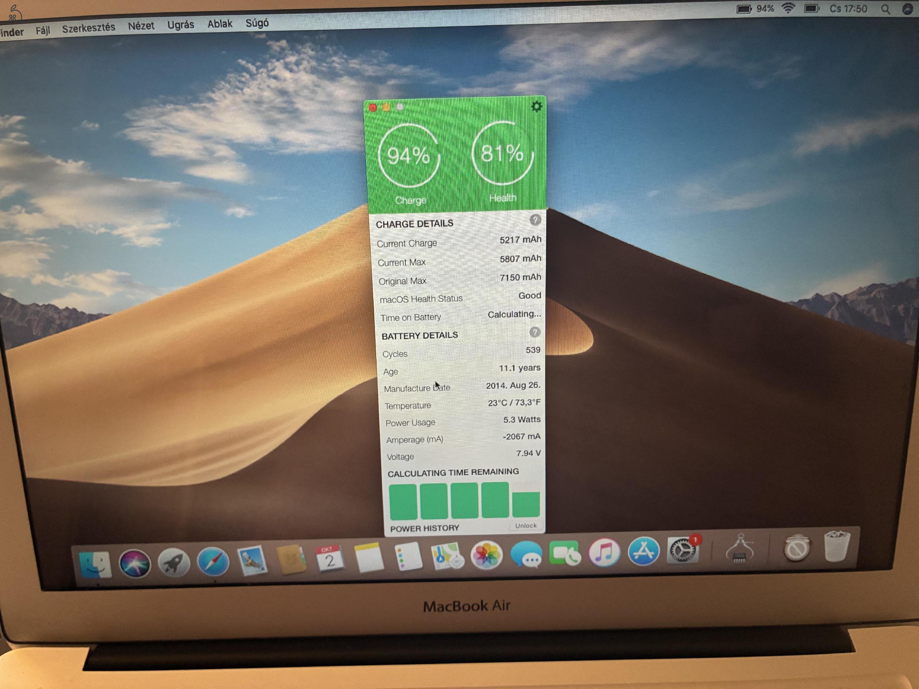 Macbook Air 13” 2014 early 256/4 GB i5 - US bill.