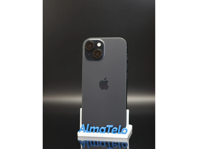 Apple iPhone 15 128 GB Black 100% akku - 12 HÓ GARANCIA