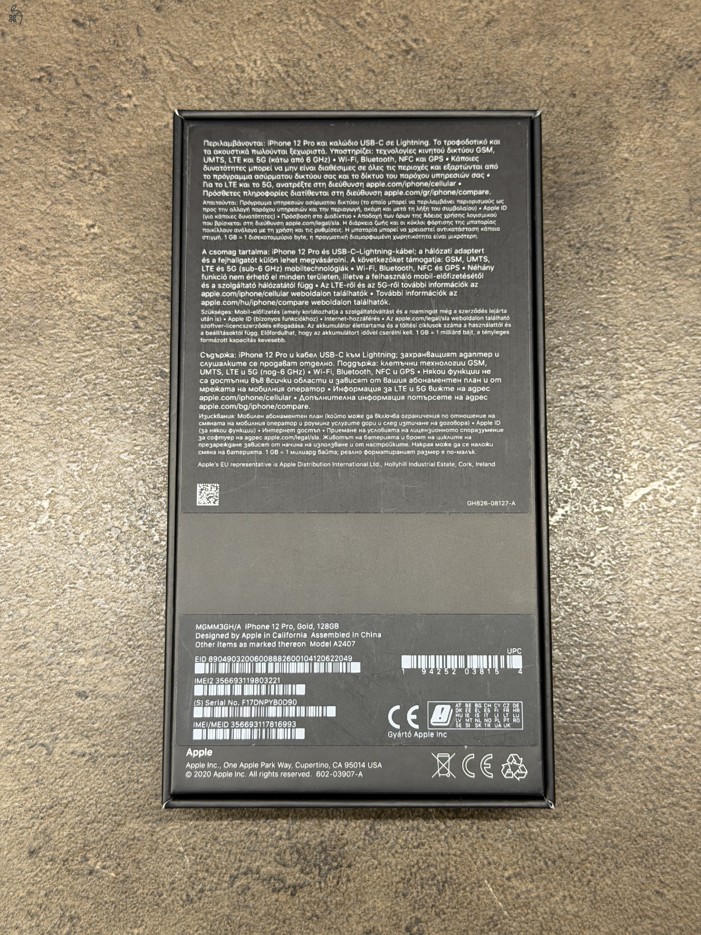 Eladó iPhone 12 Pro 128 GB Arany szín, gyönyörű állapotban,akkumulátor eredeti, állapota 83%. 