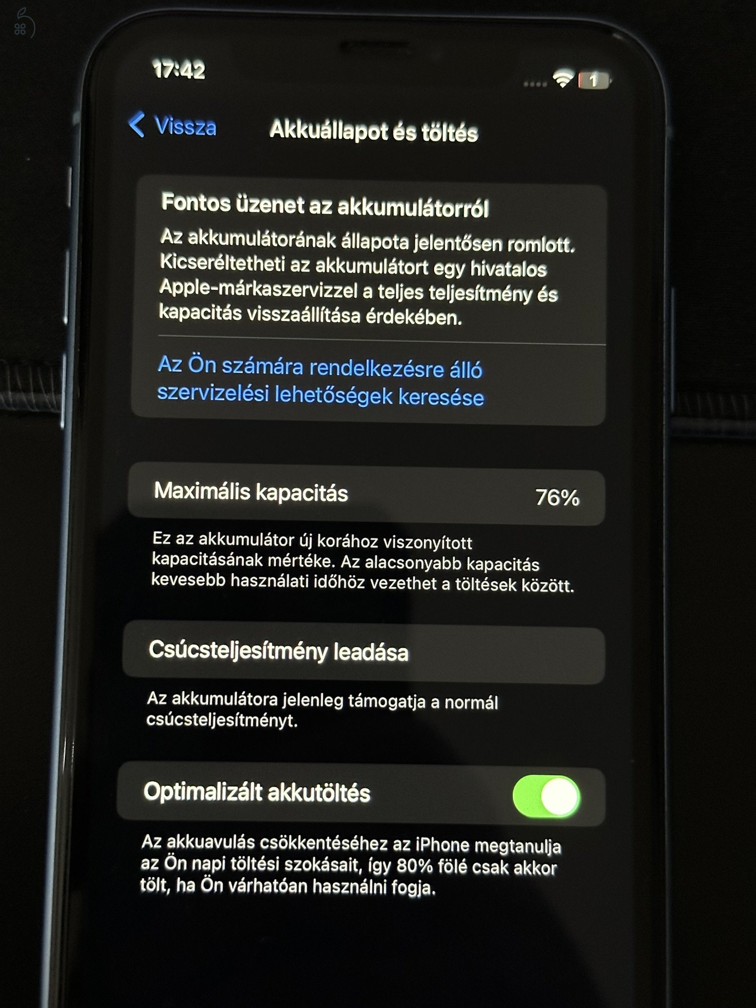 iPhone XR 64GB Kék