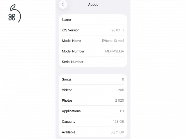 iPhone 13 mini – 128GB, Midnight Blue