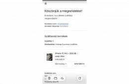 iPhone 15 Pro 256Gb 92% új állapot