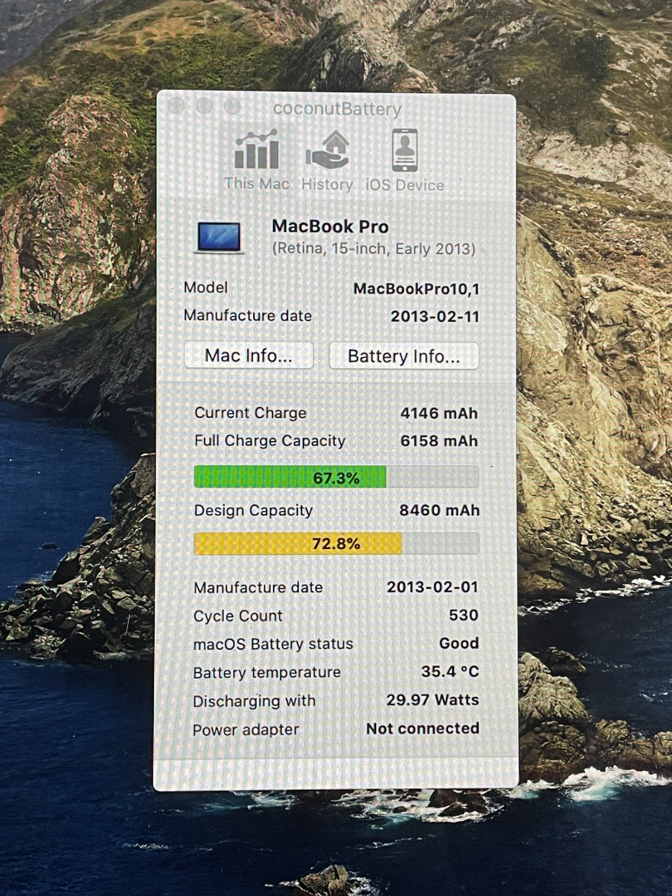 MacBook Pro retina 15” i7 16gb 256SSD