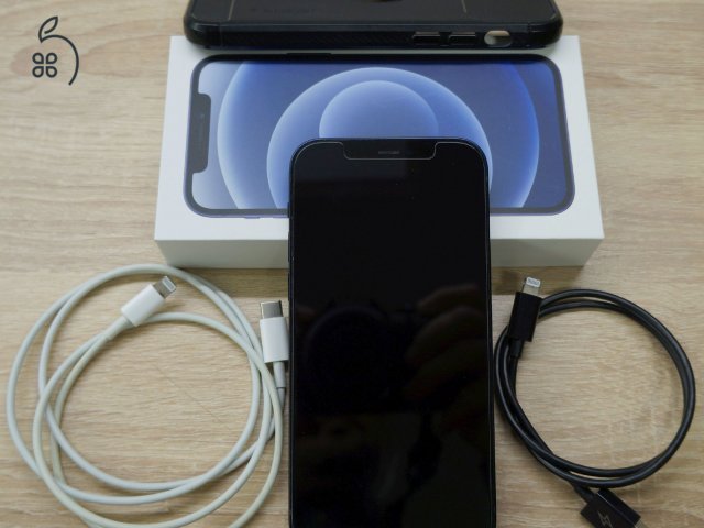 iPhone 12 64 GB kártyafüggetlen, fekete, újszerű állapot