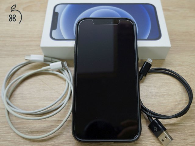 iPhone 12 64 GB kártyafüggetlen, fekete, újszerű állapot