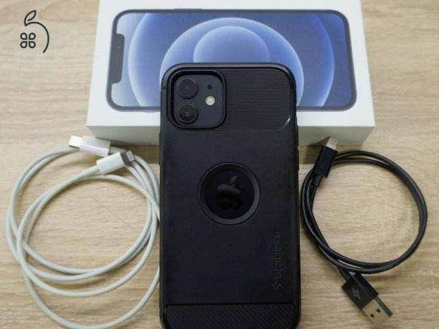 iPhone 12 64 GB kártyafüggetlen, fekete, újszerű állapot