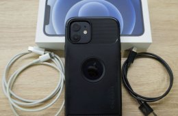 iPhone 12 64 GB kártyafüggetlen, fekete, újszerű állapot