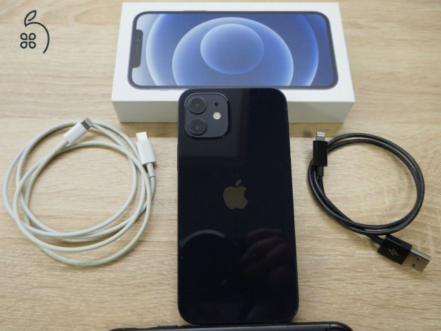 iPhone 12 64 GB kártyafüggetlen, fekete, újszerű állapot