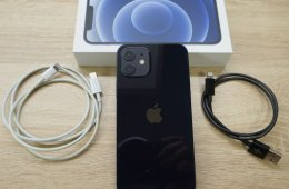 iPhone 12 64 GB kártyafüggetlen, fekete, újszerű állapot
