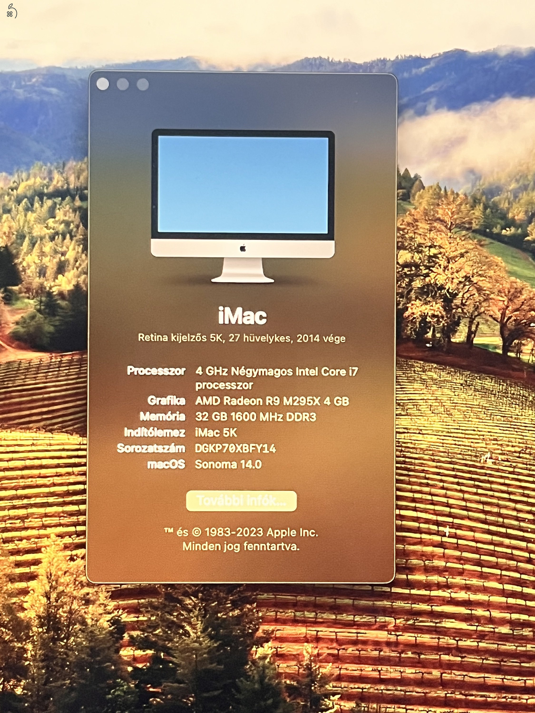 Imac 27 inch late 2014 32gb ram 256gb ssd