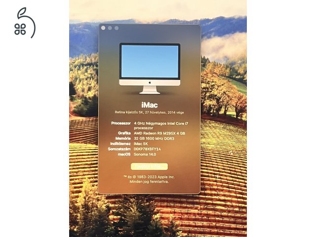 Imac 27 inch late 2014 32gb ram 256gb ssd