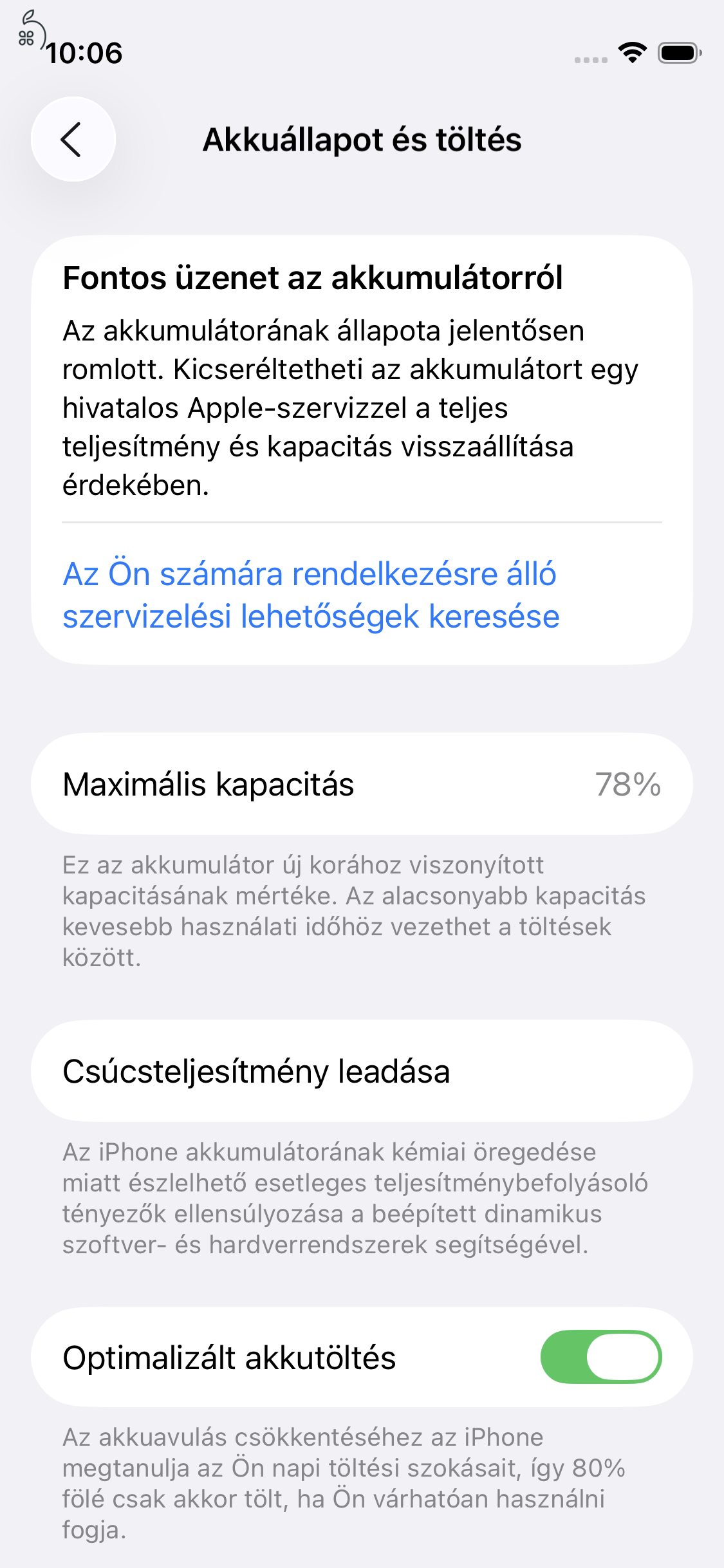 Iphone 12 mini 64GB karcmentes állapot 78% akku
